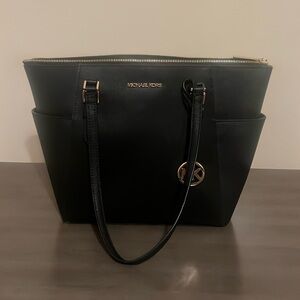 Hi! I'm selling this MK Black Small Saffiano Leather Top-Zip Tote Bag!!